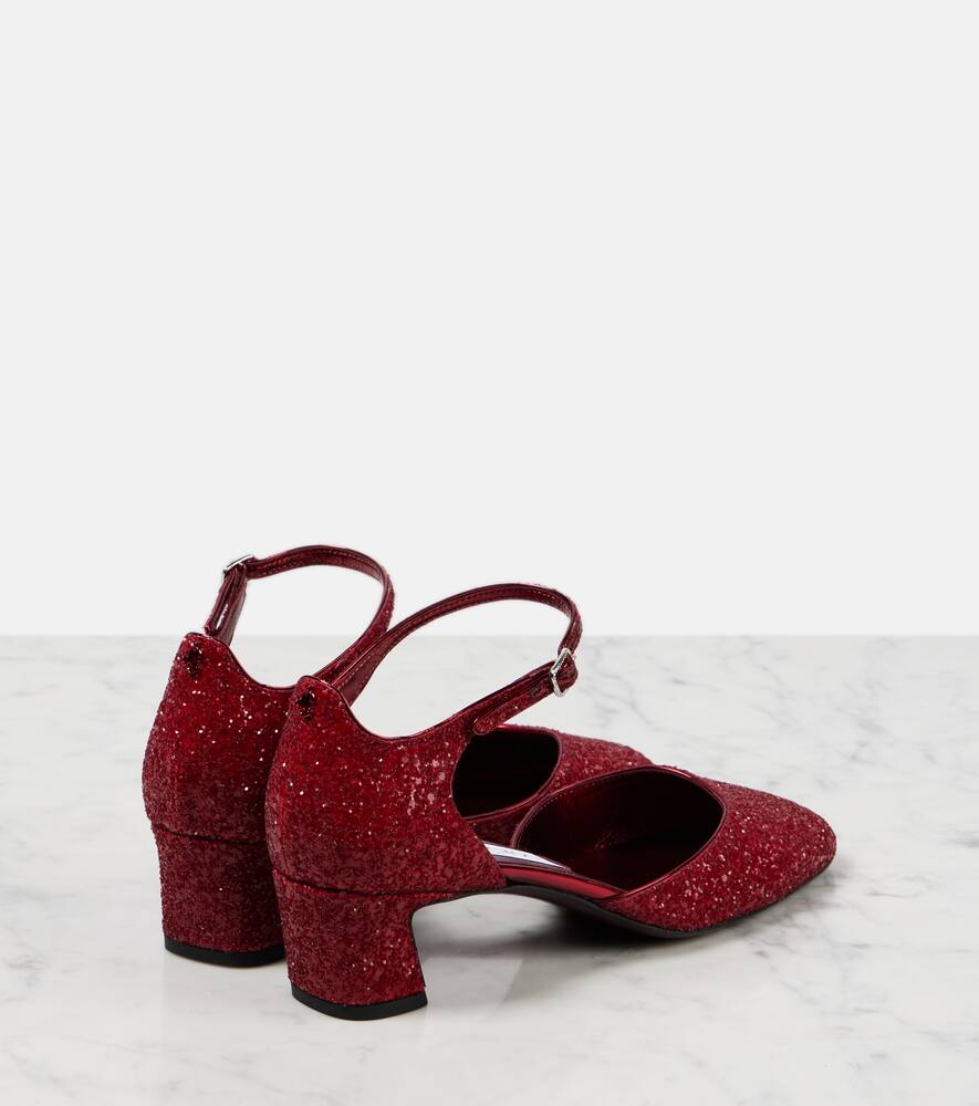 Jimmy Choo Pixie 45 glitter pumps