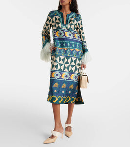 Jimmy Choo Rali 75 raffia and leather mules