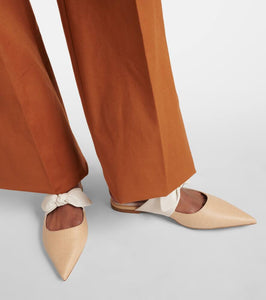 Jimmy Choo Rali leather and raffia mules