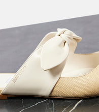 Jimmy Choo Rali leather and raffia mules