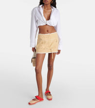Jimmy Choo Reka leather and raffia espadrilles