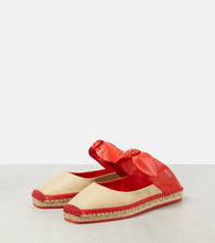 Jimmy Choo Reka leather and raffia espadrilles