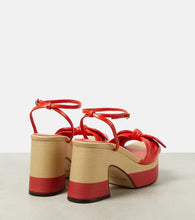 Jimmy Choo Ricia 95 leather platform sandals