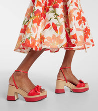 Jimmy Choo Ricia 95 leather platform sandals