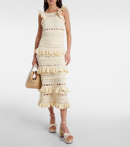 Jimmy Choo Ricia leather and raffia platform sandals
