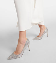 Jimmy Choo Romy 85 glitter pumps