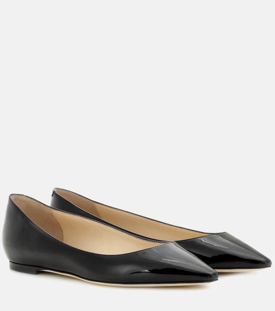 Jimmy Choo Romy patent leather ballet flats