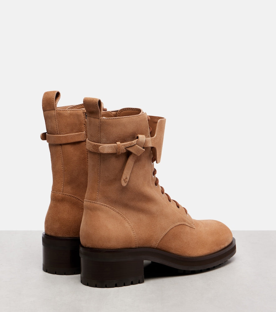 Jimmy Choo Rosabel suede combat boots