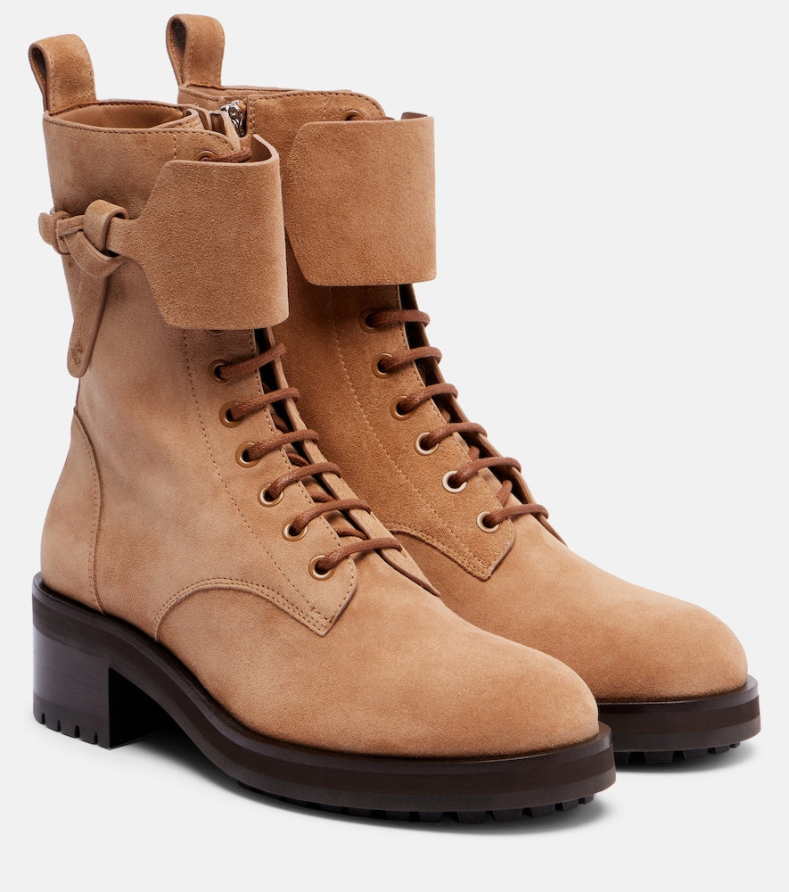 Jimmy Choo Rosabel suede combat boots