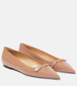 Jimmy Choo Rosalia patent leather ballet flats