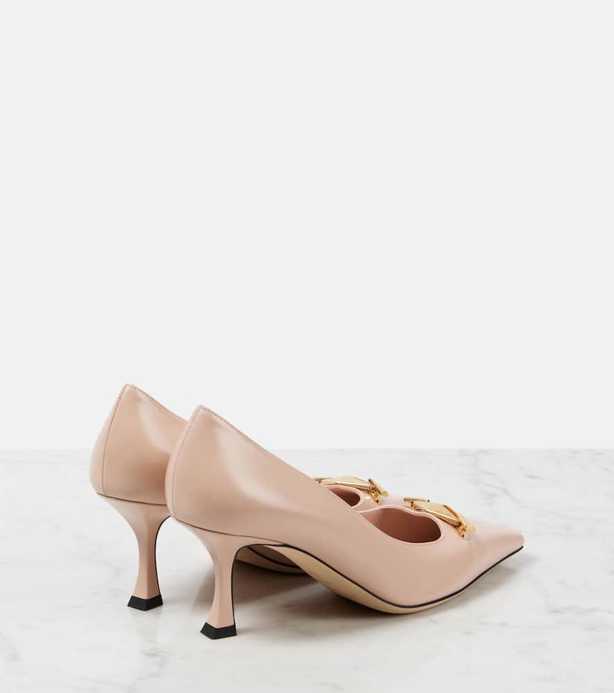 Jimmy Choo Ryker 70 embellished leather pumps