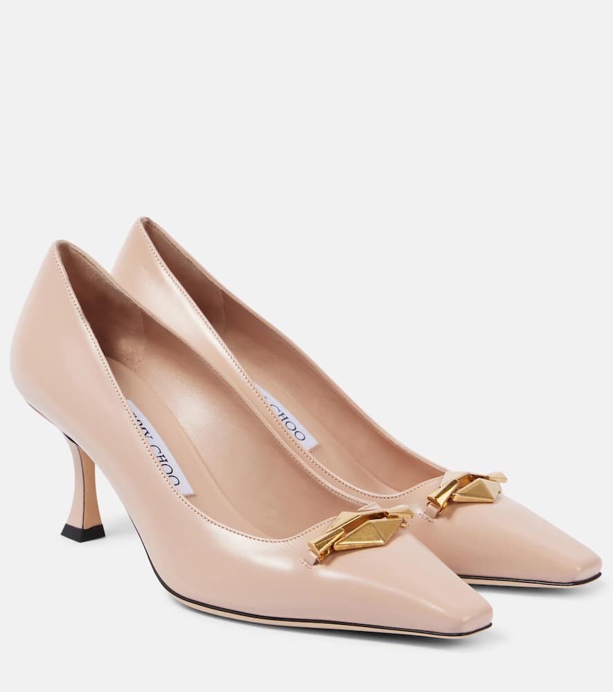 Jimmy Choo Ryker 70 embellished leather pumps