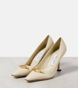 Jimmy Choo Ryker 90 embellished leather pumps