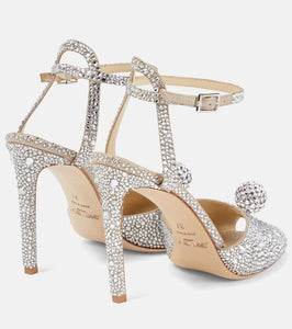 Jimmy Choo Sacora 100 embellished sandals