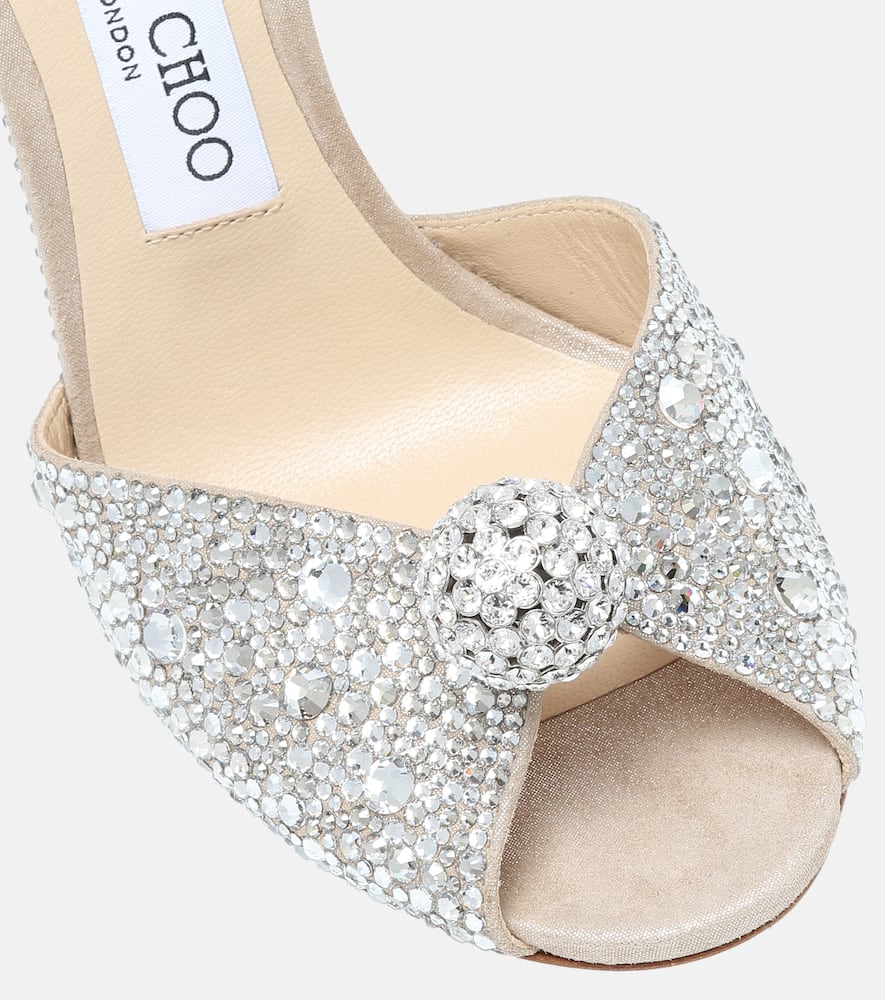 Jimmy Choo Sacora 100 embellished sandals