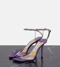 Jimmy Choo Saeda 100 embellished PVC sandals