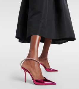 Jimmy Choo Saeda 100 embellished leather sandals