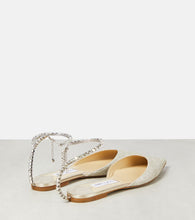Jimmy Choo Saeda embellished glitter mules