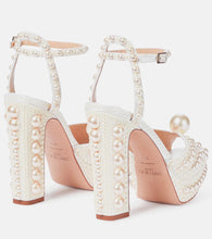 Jimmy Choo Saracria 120 embellished satin sandals