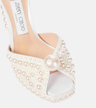 Jimmy Choo Saracria 120 embellished satin sandals