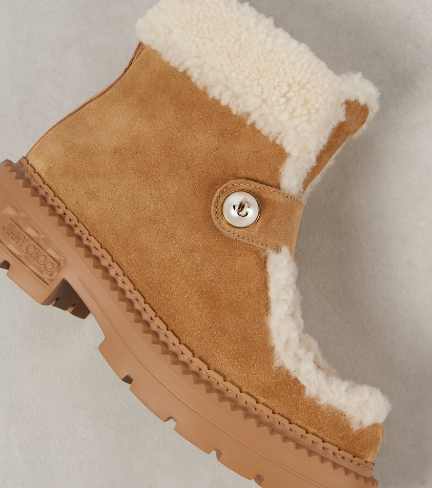 Jimmy Choo Shea shearling-lined suede ankle boots