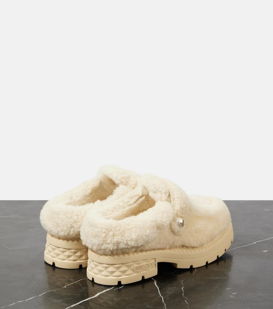 Jimmy Choo Shea shearling platform mules
