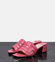 Jimmy Choo Themis matelass√É¬© leather mules