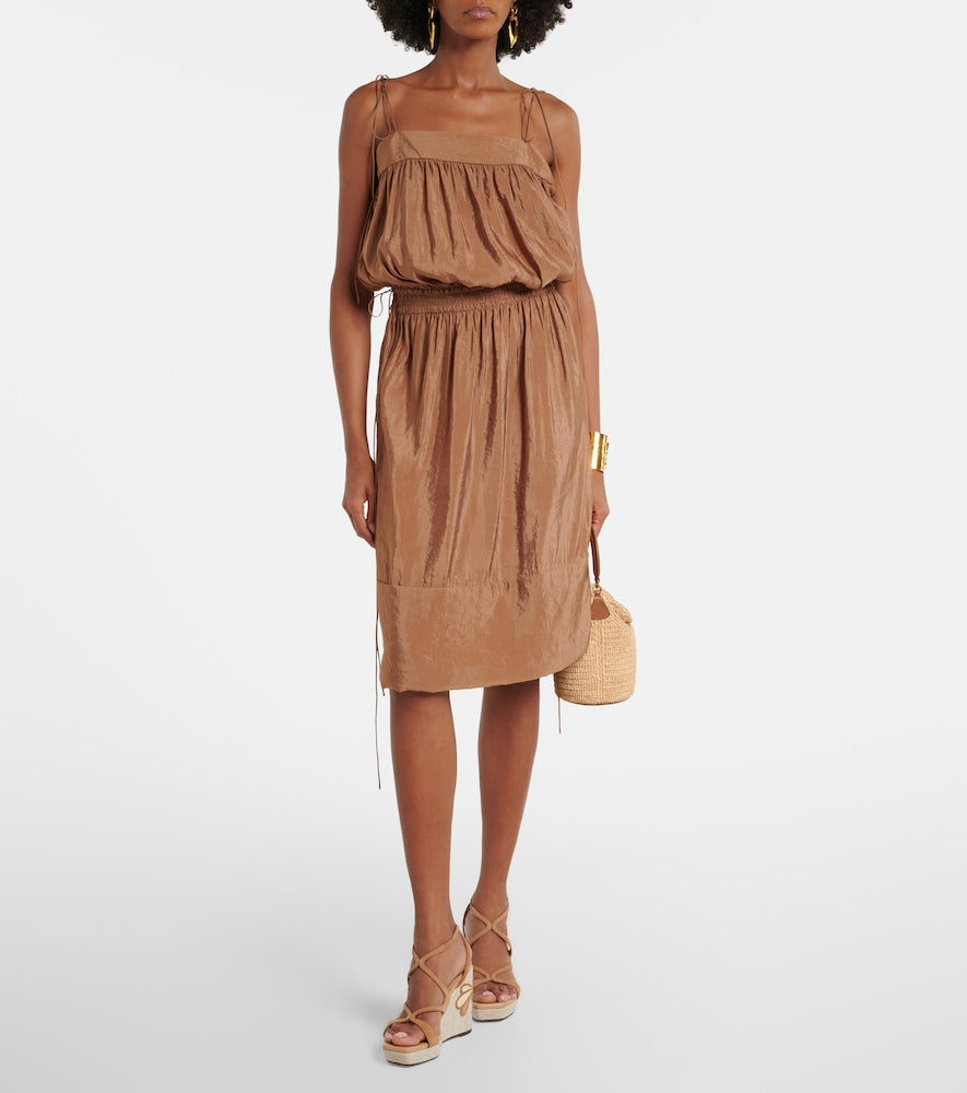 Brown Jimmy Choo Ayla leather espadrille wedges - High-Heel Sandals