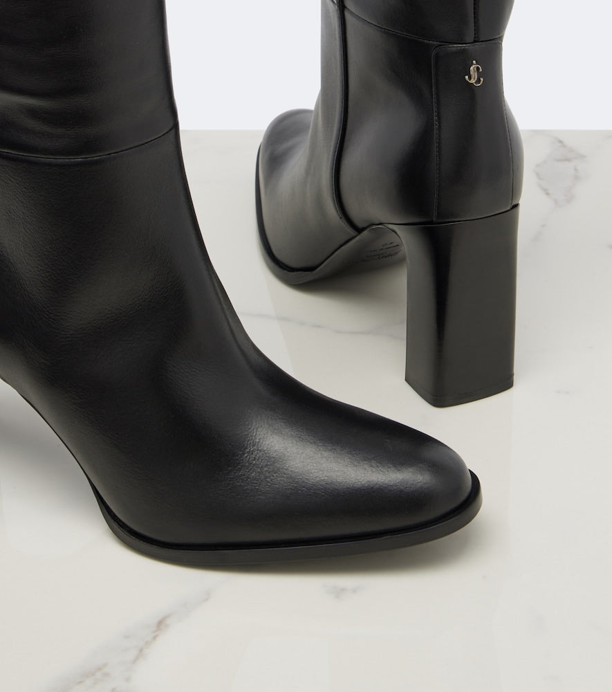 Black Jimmy Choo Bibi leather knee-high boots - Knee-high Boots