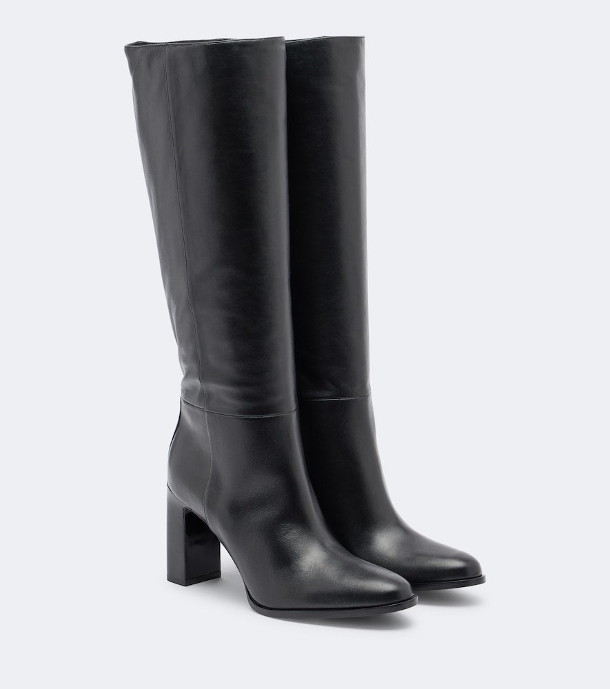 Black Jimmy Choo Bibi leather knee-high boots - Knee-high Boots
