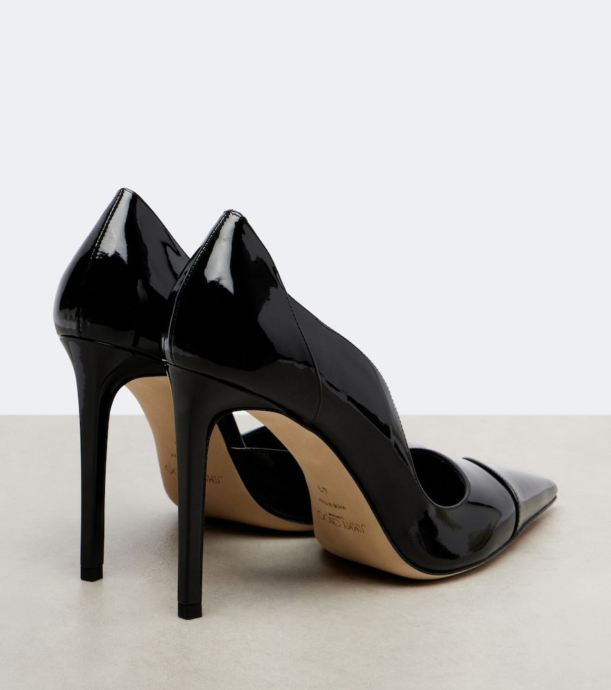 Jimmy Choo Brigitte 100 patent leather pumps - Black High-Heel Pumps