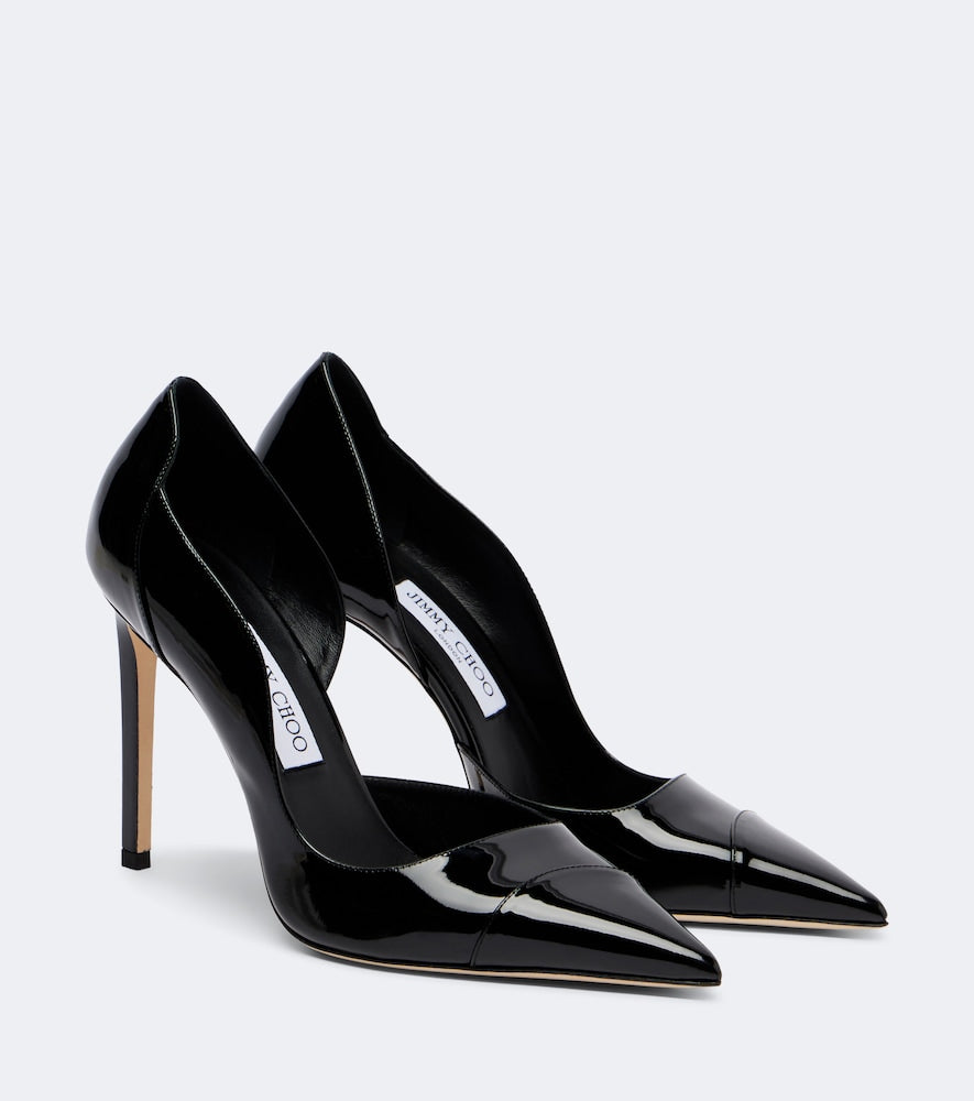 Jimmy Choo Brigitte 100 patent leather pumps - Black High-Heel Pumps