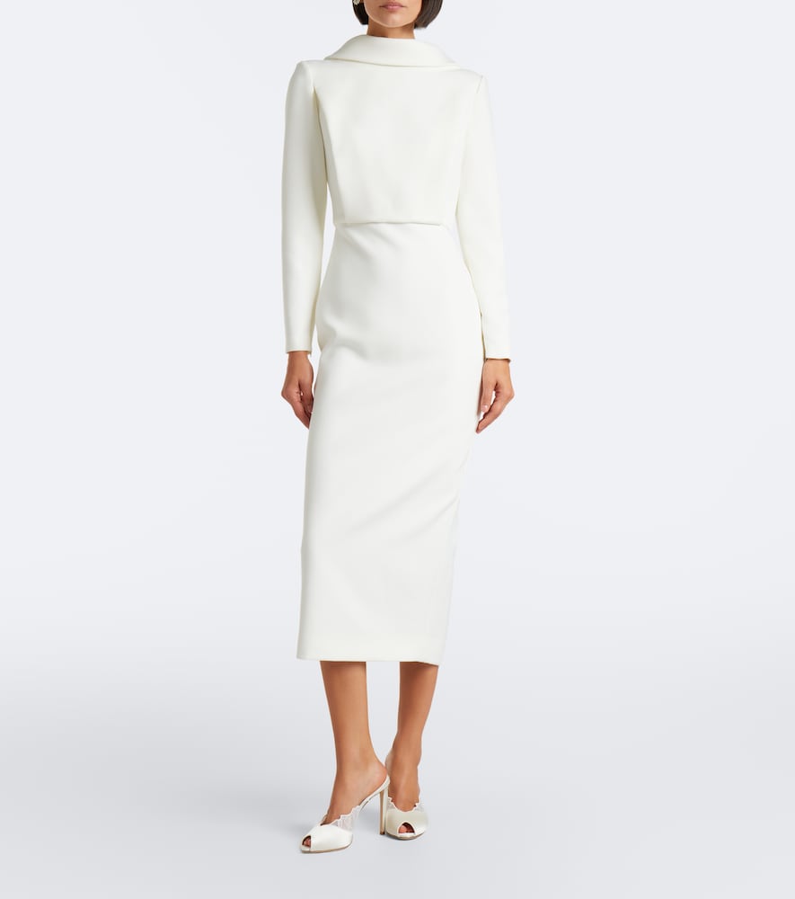 Jimmy Choo Brigitte lace-trimmed satin mules in White - High Heels