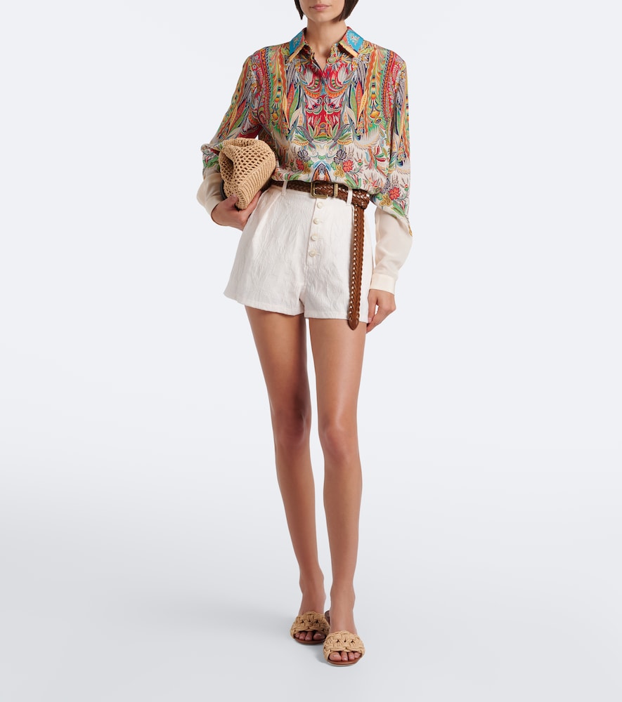 Beige Jimmy Choo Chara raffia mules - Mid Heels