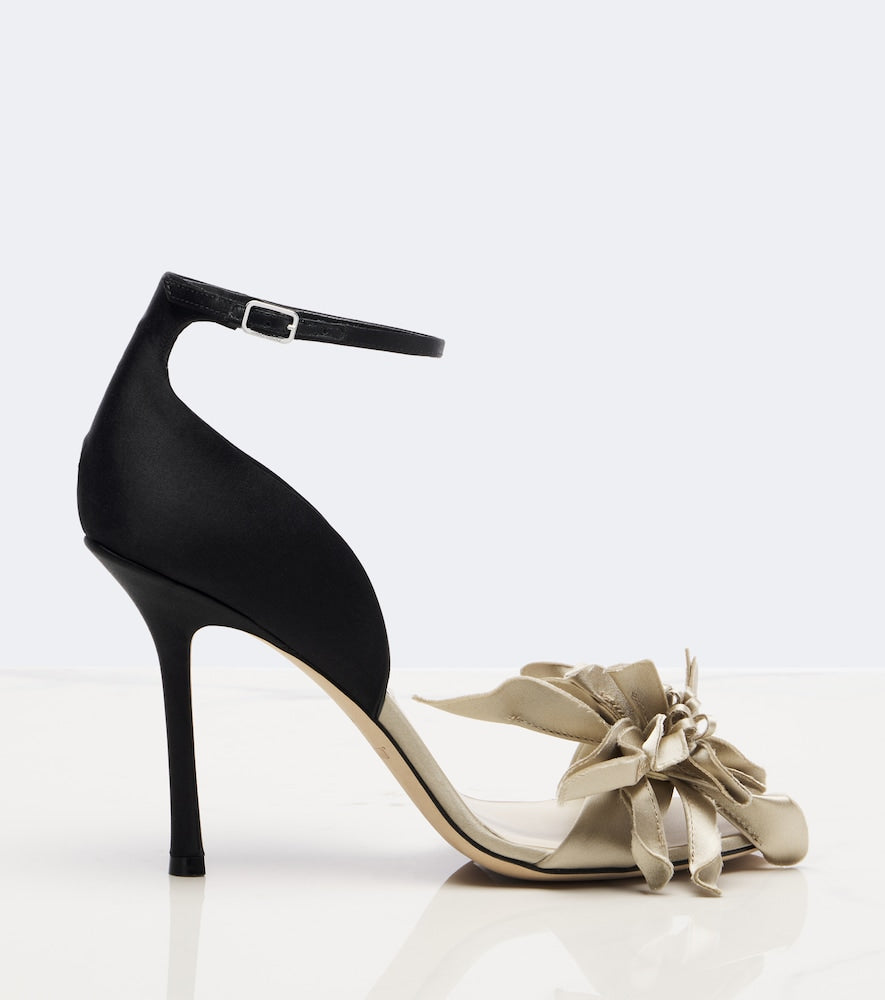Jimmy Choo Coko floral-applique sandals (Black) - High Heels