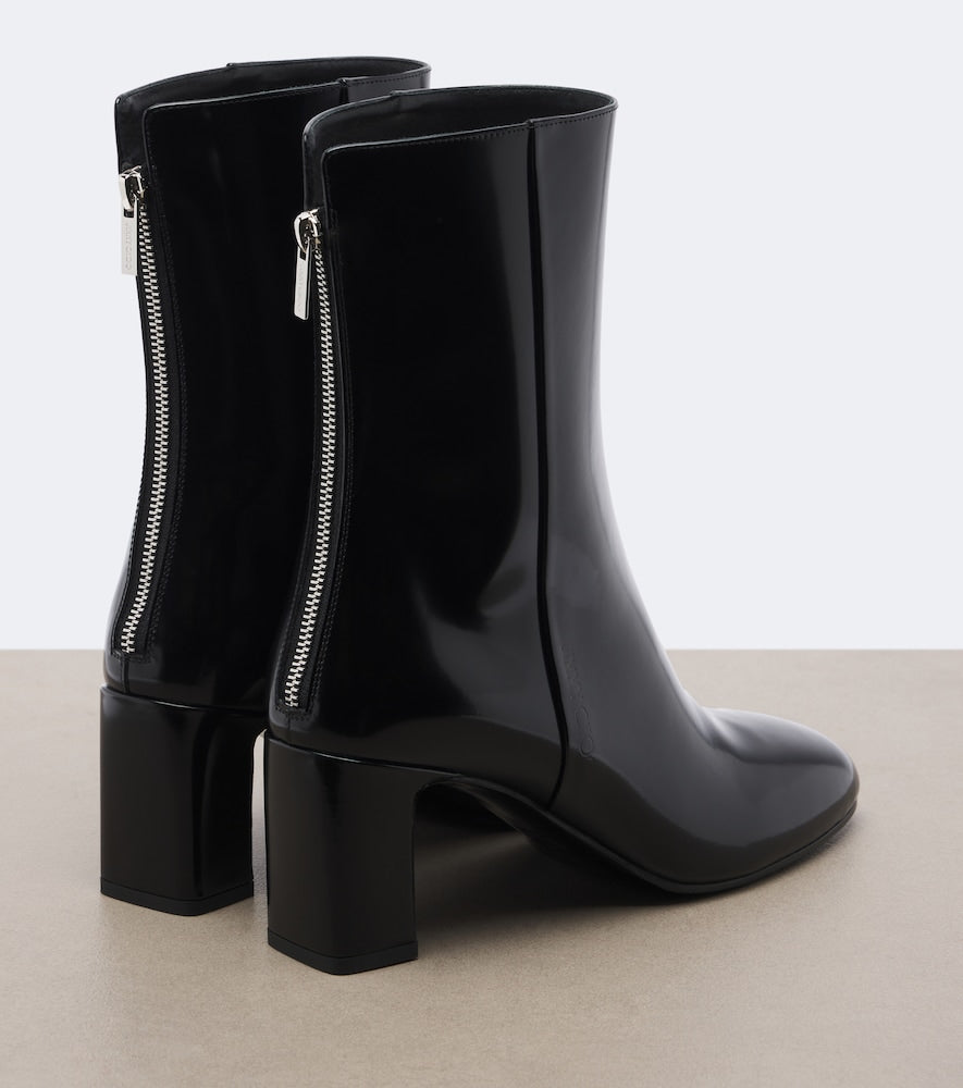Jimmy Choo Daze patent leather ankle boots (Black) - Mid Heels