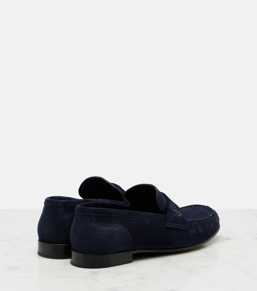 Jimmy Choo Ellis suede loafers - Blue Loafers