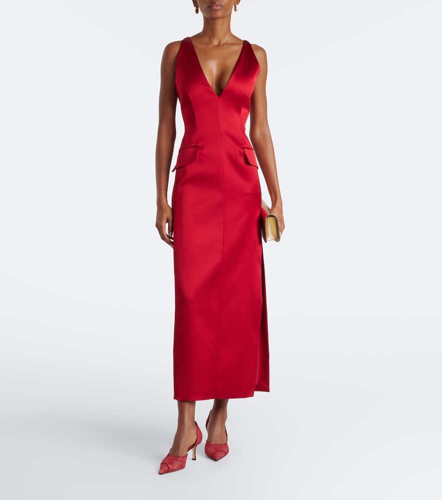 Jimmy Choo Faiz lace pumps in Red - Mid Heel Pumps