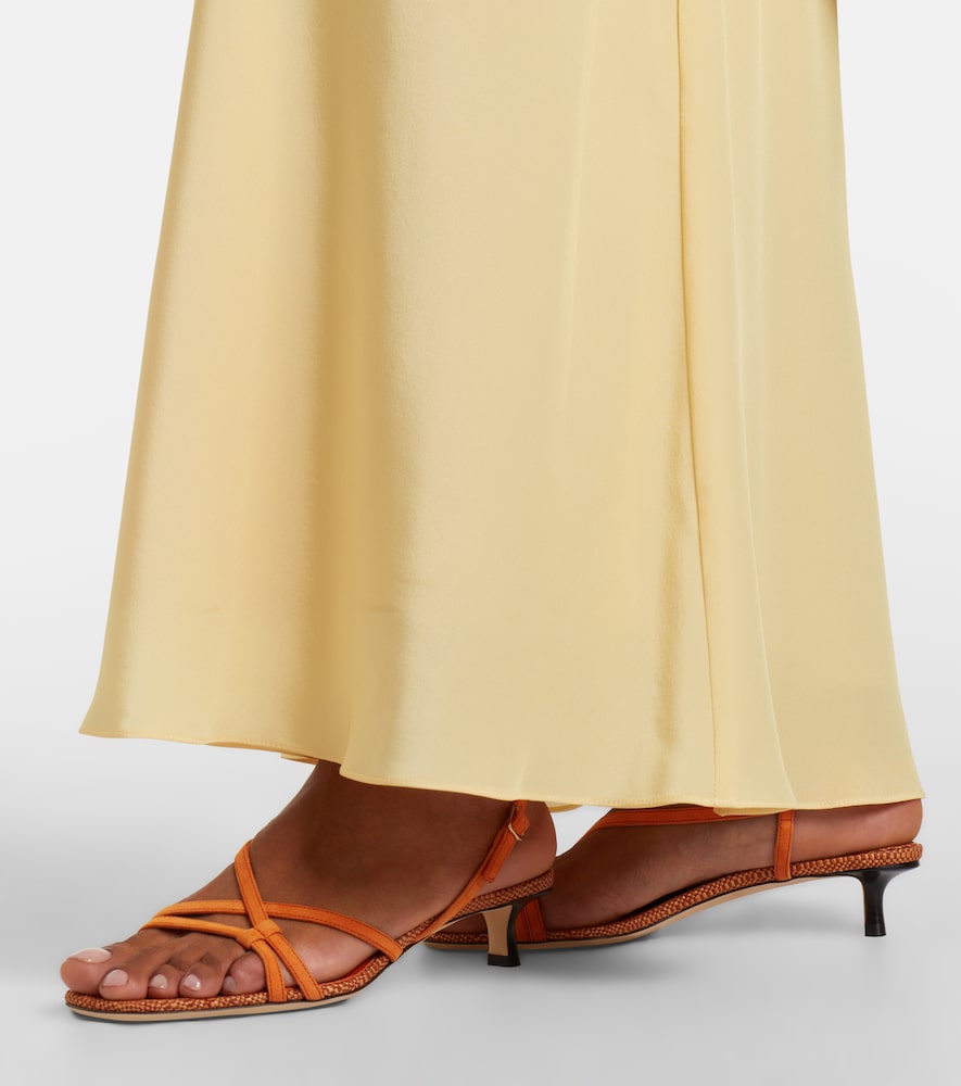 Jimmy Choo Farris suede sandals (Orange) - Mid Heel Sandals