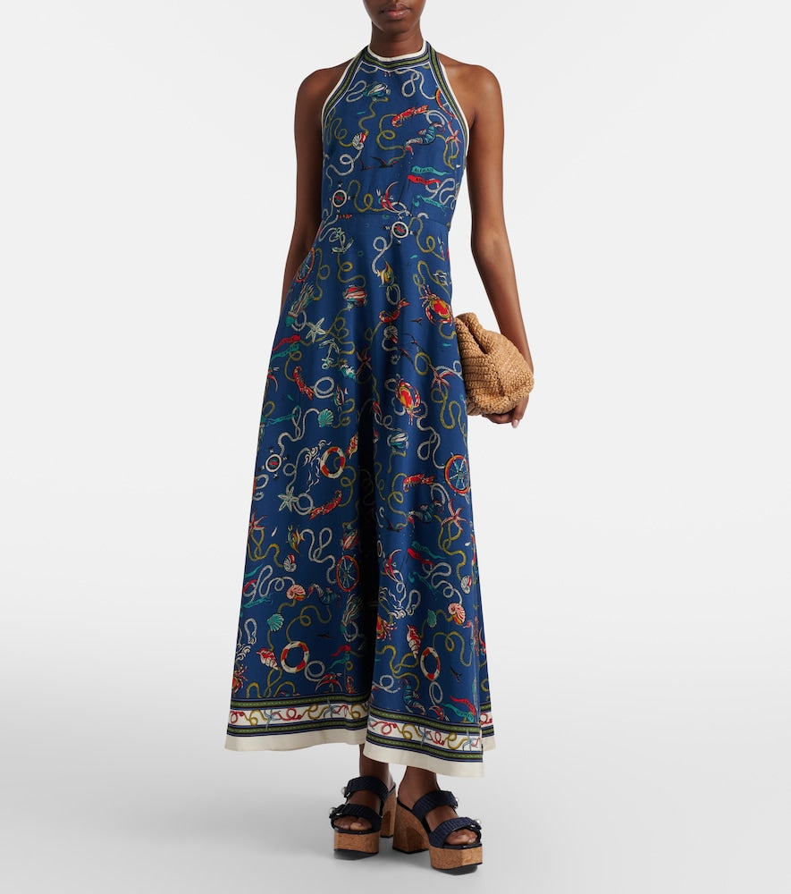 Jimmy Choo Fayence raffia-effect platform sandals (Blue) - Heeled Sandals