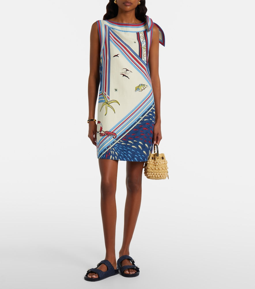 Jimmy Choo Fayence raffia-effect sandals (Blue) - Slides