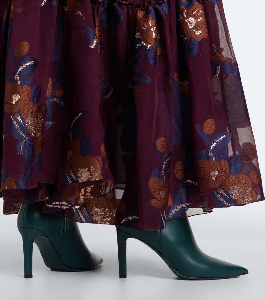 Jimmy Choo Frankie leather ankle boots in Green - Mid Heels