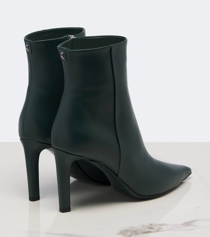 Jimmy Choo Frankie leather ankle boots in Green - Mid Heels