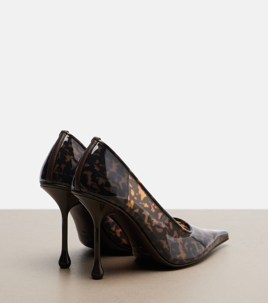 Jimmy Choo Ixia animal-print TPU pumps (Brown) - High-Heel Pumps