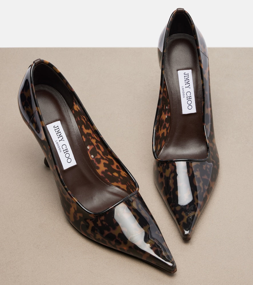 Jimmy Choo Ixia animal-print TPU pumps (Brown) - High-Heel Pumps