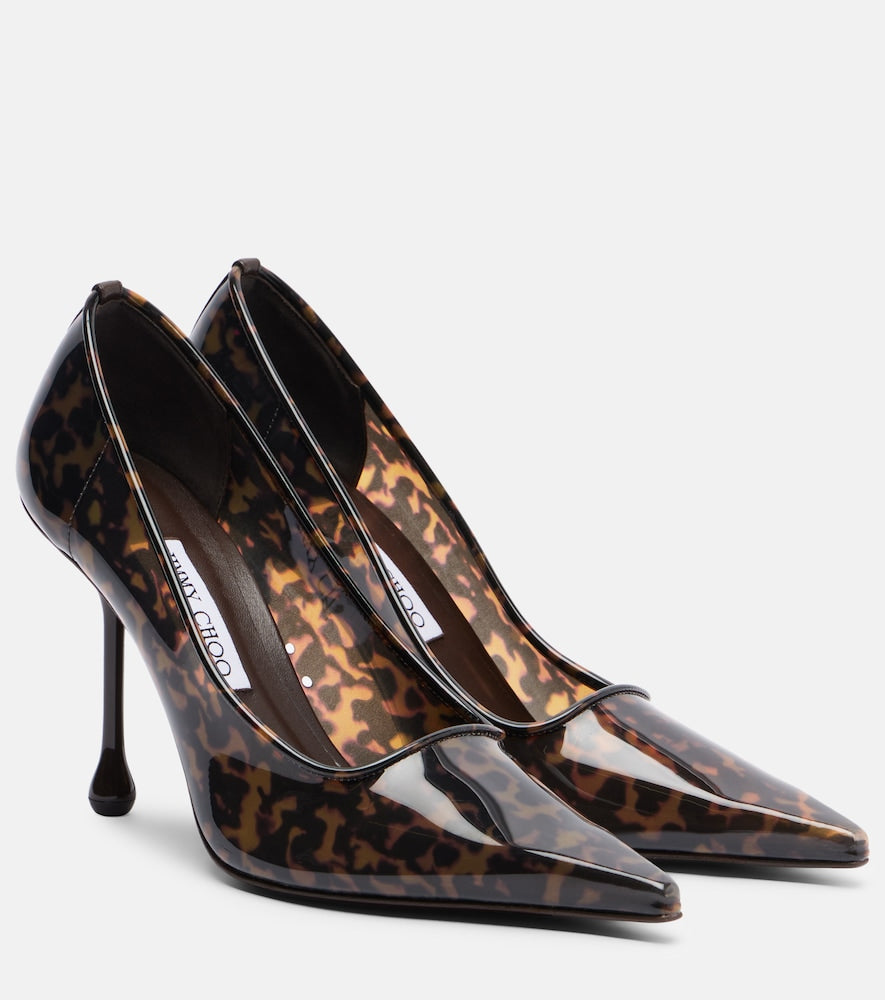 Jimmy Choo Ixia animal-print TPU pumps (Brown) - High-Heel Pumps