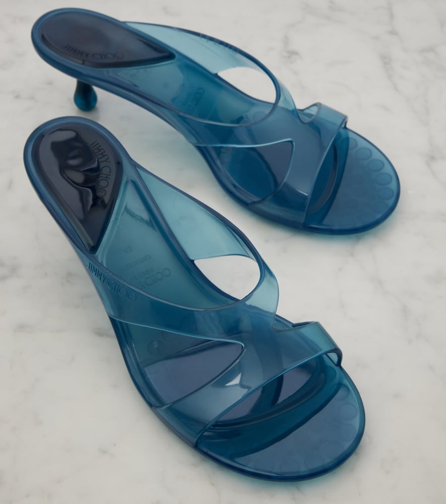 Blue Jimmy Choo Jelly Drop mules - Mid Heel Sandals