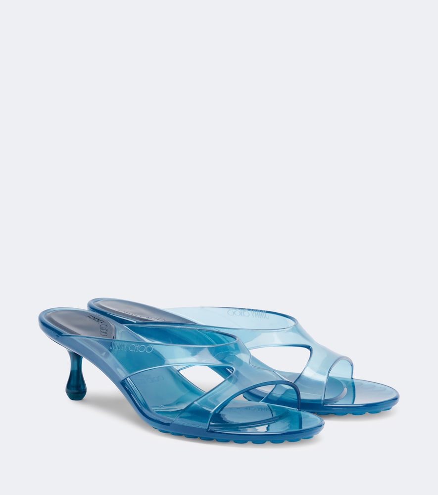 Blue Jimmy Choo Jelly Drop mules - Mid Heel Sandals