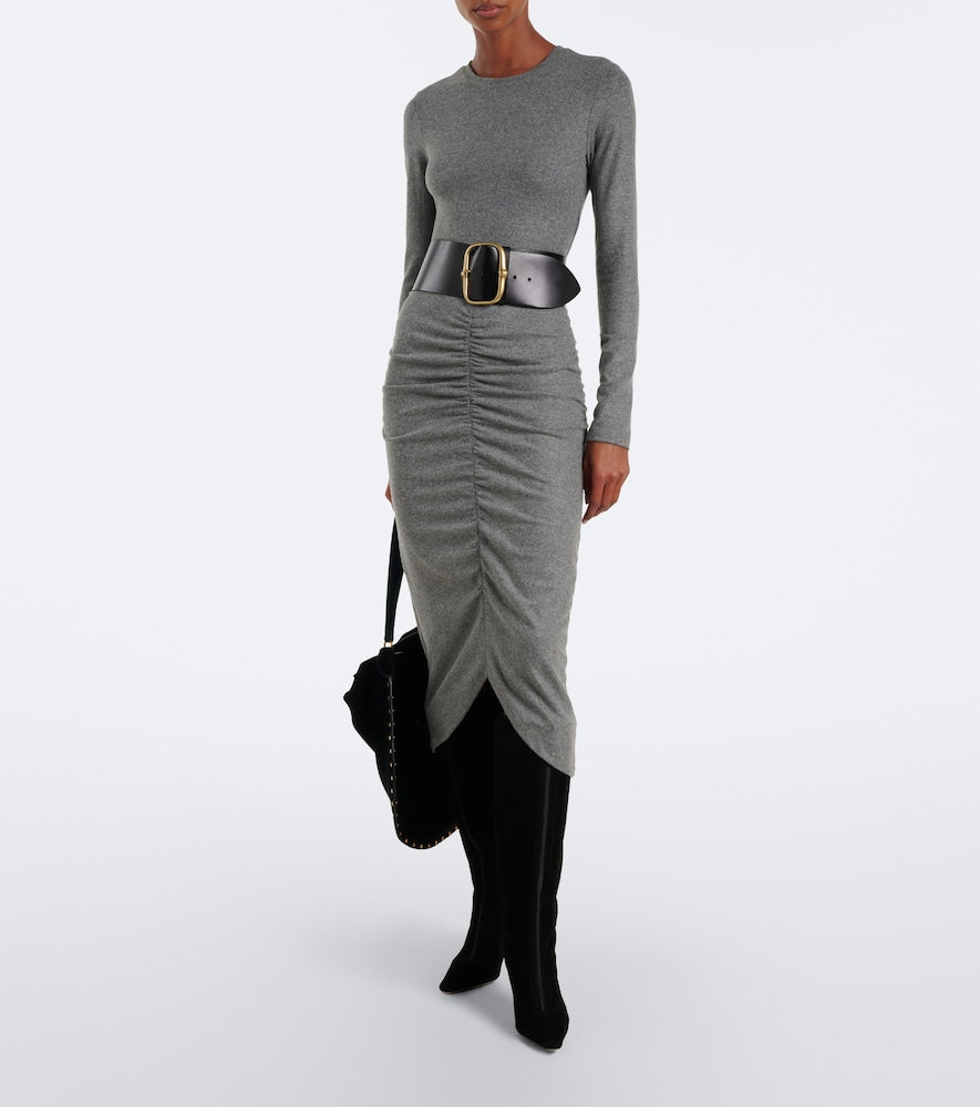 Black Jimmy Choo Jozi shearling-lined suede knee-high boots - Knee-high Boots