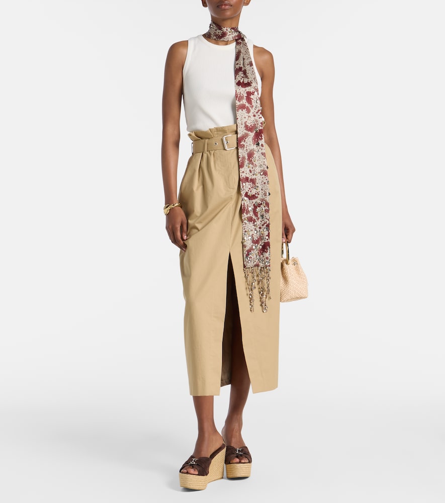 Brown Jimmy Choo Leda 100 suede espadrille wedges - High Espadrilles